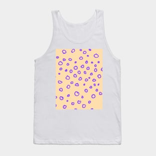 Abstract boho purple bubble pattern Tank Top